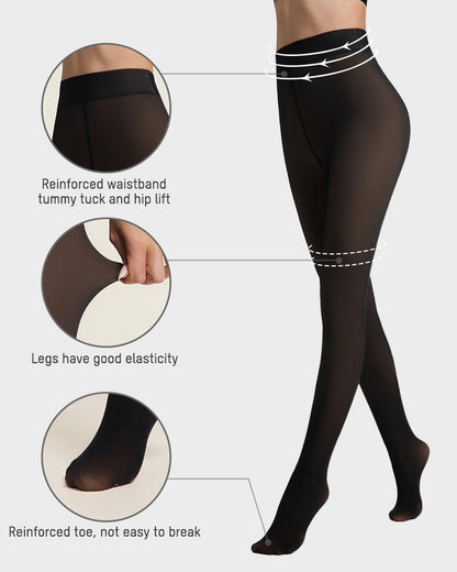 Translucent Fleece Lined Tights